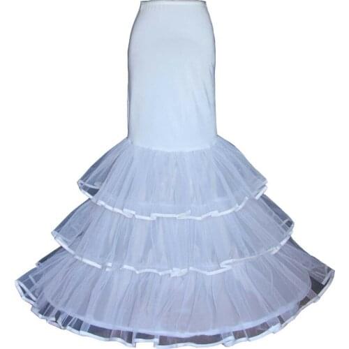 Sensual Looking Fancy Clingy Mermaid Fishtail Dress Underskirt Crinoline Petticoat with Hoop high quality