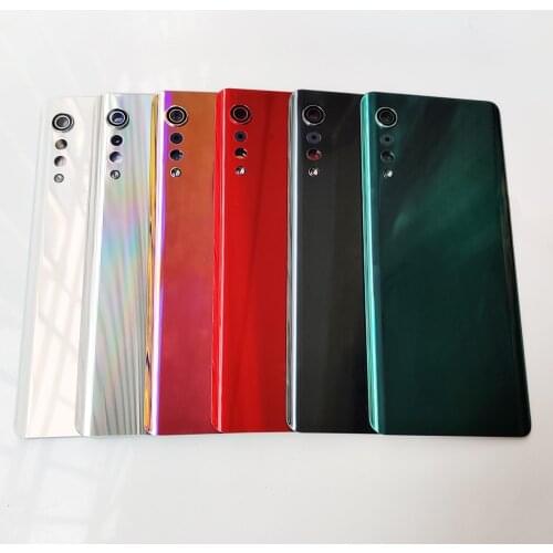 For LG Velvet 5G Original Glass Back Rear Housing Cover LM-G900 , Back Door Replacement Hard Battery Case + Camera Lens