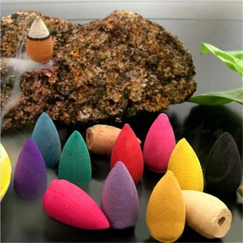 Home Natural Smoke Tower Cones Bullet Backflow Incense Hollow Cone Jasmine