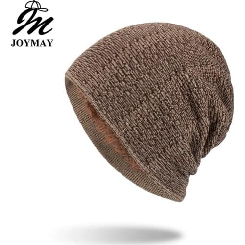 Joymay New arrival Winter Beanies Hat Unisex Classic Warm Soft Skullies Knitting Hats For Men Women WM151