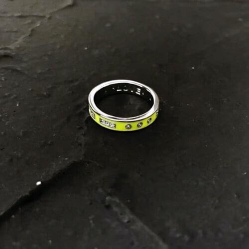 S925 sterling silver summer new LOVE Morse code ring couple models fashion new design personality simple ring jewelry gift