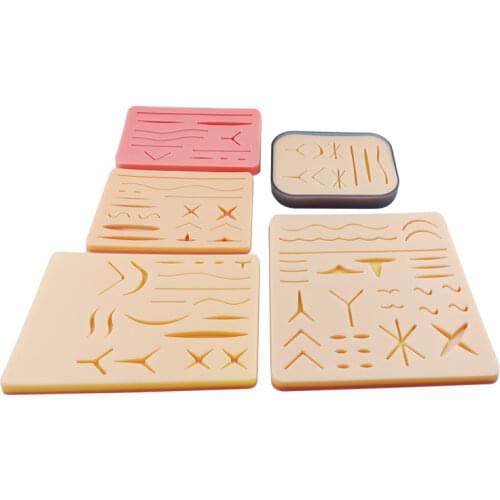 Medical Students Skin Suture Practice Model Double Eyelid Knotting Tool Surgical Simulation Wound Silicone Module