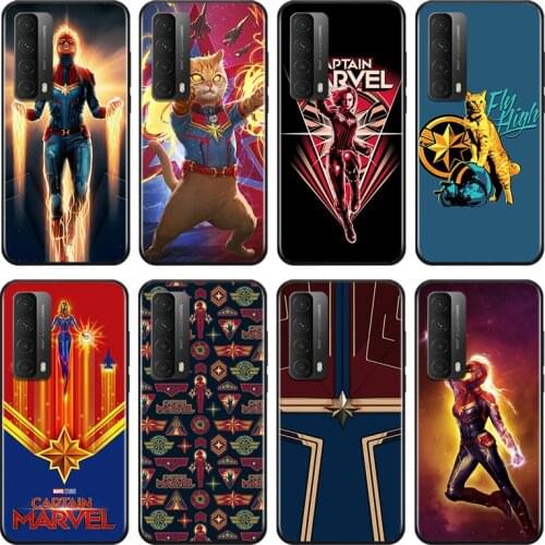 Avengers Captain Marvel For Huawei Y9A Y9S Y9 Y8P Y8S Y7A Y7P Y7 Y6 Y6P Y6S Y5P Y5 Prime Pro 2019 2020 Soft Phone Case