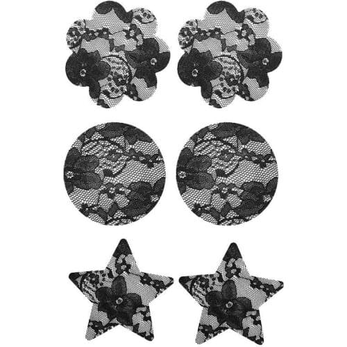 New Women Soft Lace Heart-shaped Sexy Nipple Covers Fashion Breast Petals Flower Bra Pad Lingerie Intimates lingerie Accessories