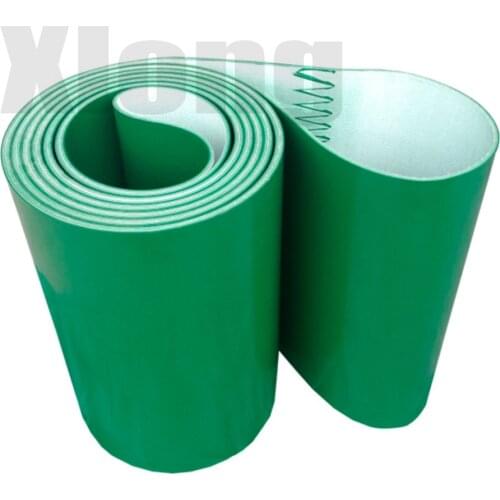 750mmx250mmx1mm Green PVC Flat Belt Light Assembly Line Industrial Belt Conveyor Flat Belt Conveyor Climbing Belt