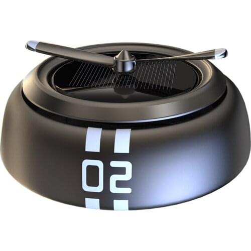 Solar Power Rotation Helicopter Car Air Freshener Perfume Seat Saucer Balm Flavor Fragrance Perfumes Auto Accessories Interior