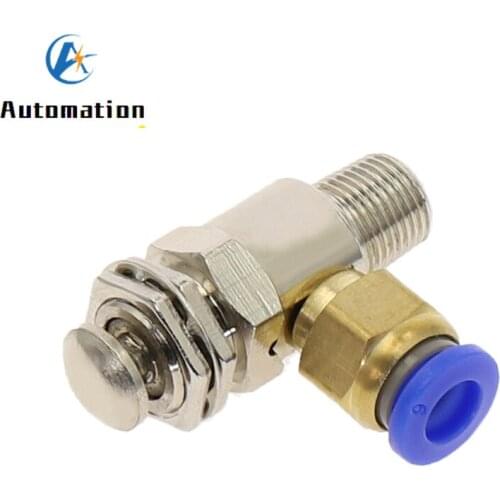 Air Pneumatic Mechanical Valve TAC2-3P N/C Exhaust valve 2 Position 3 Way M5 Female 1/8 Male Thread Self-reset Button Switch