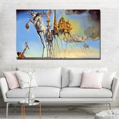 Salvadores Dailes Classic Print Abstract Landscape Western Paintings On Canvas Modern Pictures For Living Room Home Decoration