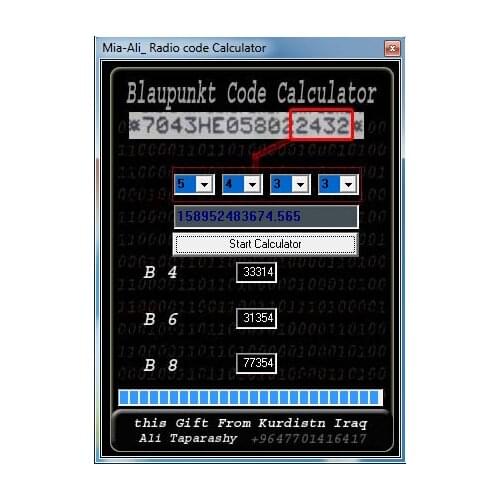 SattvDiag new radio code claculator