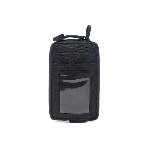 Tactical Mini Wallet Card Money Key Pack Waist Bag Nylon with Free Carabiner Camping Hiking Outdoor Waterproof Belt Small Pouch