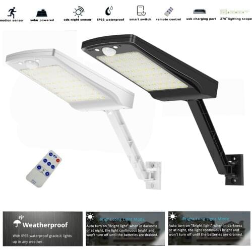 Outdoor solar lamp 56 LED Solar light Wall Garden Waterproof Power Decorative Street lante