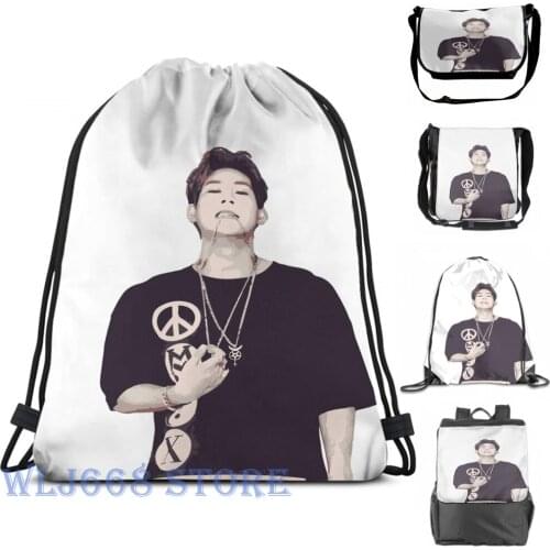 Funny graphic print shoulder Bags women Monsta X - Jooheon Single shoulder backpack travel for men Gym Bag