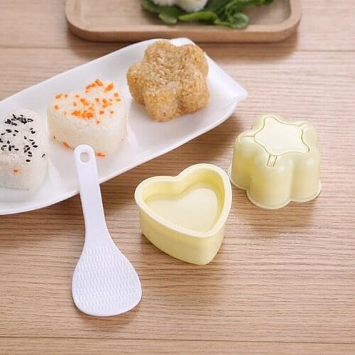 1 Set Of 3 Triangle DIY Sushi Molds Home Kitchen Sushi Bento Tool Accessories For Kitchen Accessories