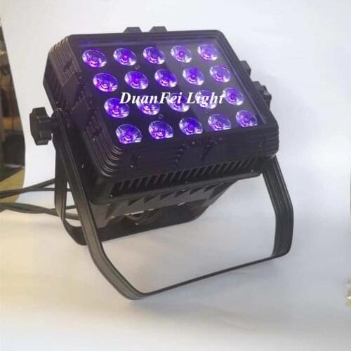 12pieces waterproof led wall washer light rgbwa uv 20x18w ip65 par led rgbwauv wash stage led par cans