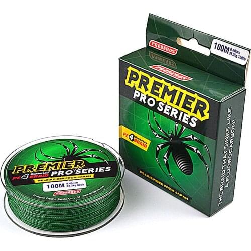 100M 4 Stands free shipping Fishing Line 0.12mm-0.6mm Ocean Super Strong Carp Multi Color PE Line 8LB-100LB Braided Line