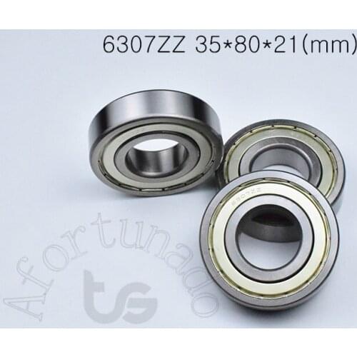 6307ZZ 35*80*21(mm) 1piece bearing abec-5 Metal sealed bearing Thin wall bearing 6307 6307Z chrome steel bearing