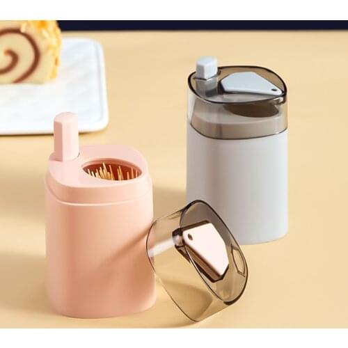 Push-Type Automatic Pop-Up Toothpick Box Creative Household Restaurant Kitchen Supplies Detachable Toothpick Storage Dispenser