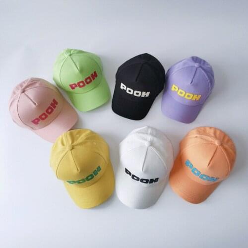 Spring Summer Baby Baseball Hats Letter Pattern Cotton Peaked Cap Autumn Kids Boys Girls Outdoor Sun Hats