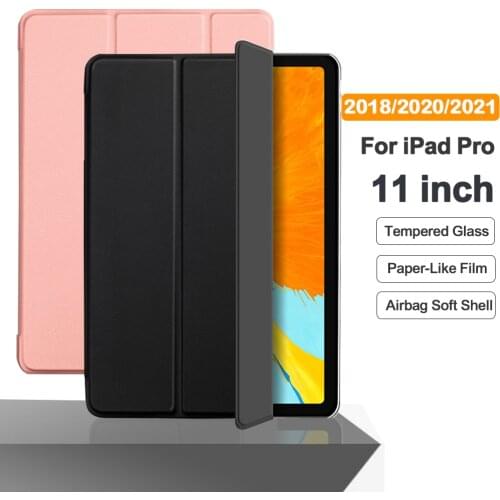 Flip Tablet Case For iPad Pro 11'' 2021 2020 Funda PU Leather Smart Cover For iPad pro 11 2018 Folio A2301 A2460 A1980 Capa