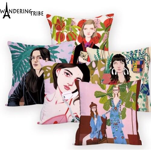 Nordic Style Cushions Cover Decorative Sofa Personalise Throw Pillows Plant Pillow Case Decorativos for Office Designer