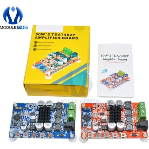TDA7492P 2X50W Dual Two Channel Amplifier Digital Audio Receiver Amp Board DC Power Wireless BLE Bluetooth 4.0