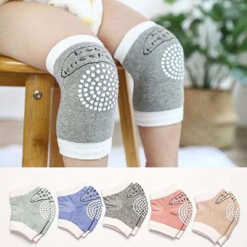 Cotton children 's knee pads the spring and autumn winter dispensing non - slip baby knee pads sports baby crawling knee pads