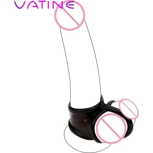 VATINE Penis Ring Cock Ring Dildo Extender Delay Ejaculation Sex Toys for Men Male Chastity Device Male Masturbator