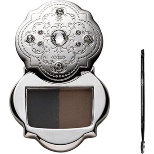 Jewel Box Two-color Eyebrow Powder Waterproof Sweatproof Natural Long-lasting Not Easy To Decolorize Wet & Dry Eyebrow Cream