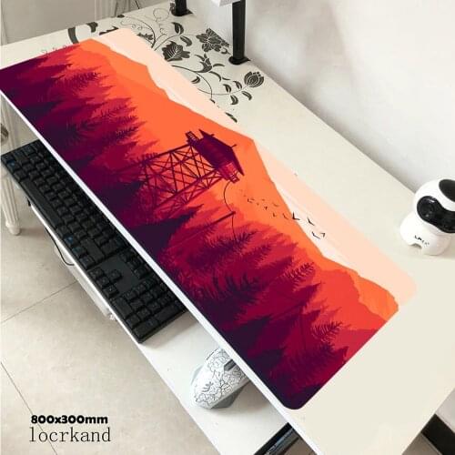 90x40cm Mousepad for Deep forest firewatch Laptop Gamer Mousepad Gaming Mouse Pad Large Locking Edge Keyboard 70x30 cm Deak Mat