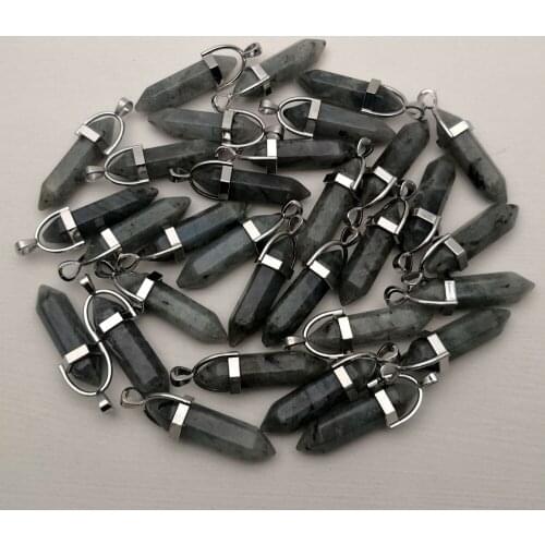 Fashion natural stone ShimmerSton alloy crystal trendy Pendants & necklaces for making Jewelry charm Point diy pendant 24pcs/lot