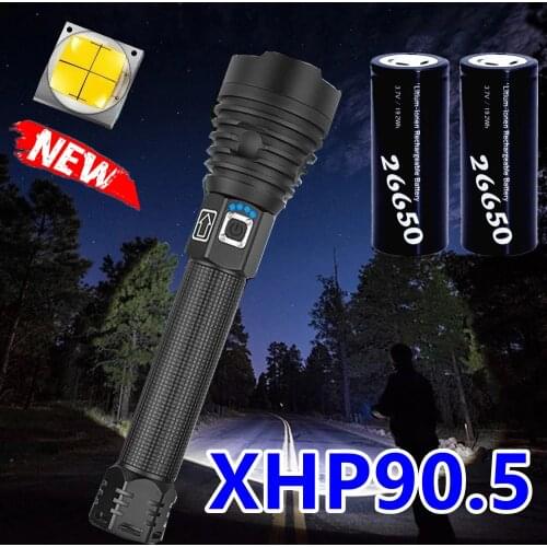 700000LM XHP90.5 Most Powerful Flashlight Torch Usb Tactical Light XHP90 High Power Led Flashlight 18650 Rechargeable Hand Lamps
