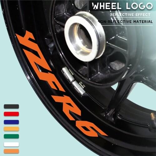 For YAMAHA YZF R6 Motorcycle Wheel Sticker Reflective Rim Stripe Tape Motorbike Decal Styling Stick
