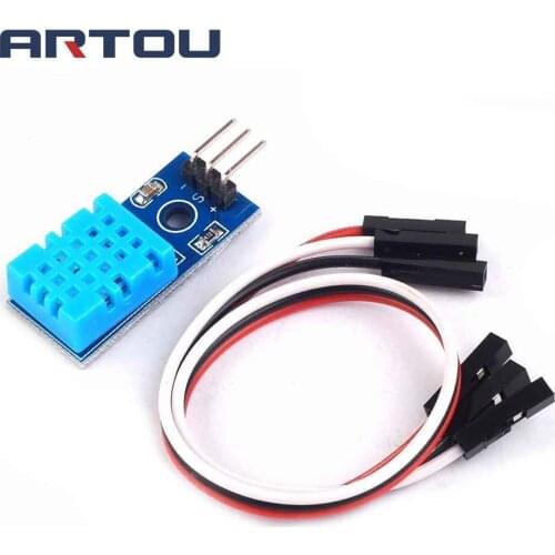 New Temperature and Relative Humidity Sensor DHT11 Module with Cable for arduino Diy Kit