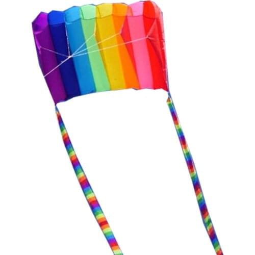 NEW Single-line Software Kite Eight Holes Kites With Handle and Line Good Flying