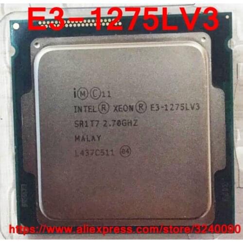 Original Intel CPU Xeon E3-1275LV3 Processor 2.70GHz 8M 45W Quad-Core E3 1275LV3 LGA1150 free shipping E3-1275L V3 E3 1275L V3