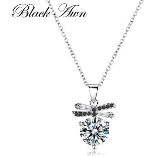New Classic Genuine 100% 925 Sterling Silver Slide Necklace Women Vintage Jewelry Bijoux Femme Necklaces&Pendants P099