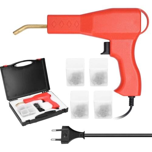 50W Plastic Welding Machine Hot Stapler Plastic Weld Car Bumper Repair Kit Staple PVC Repairing with 4 Types Hot Wave Staples