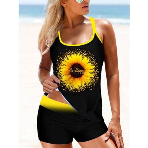 Print Black Swimsuit Push Up Bathing Suit Sexy High Waist Bodysuit Plus Size Bathing Swimwear For Women Summer Beach Wear
