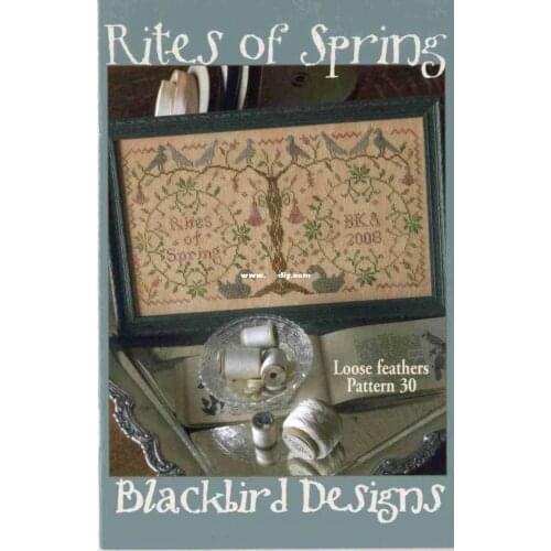 Hot Embroidery Rites of Spring Cross Stitch Pattern Software Free Download with 100% Cotton Floss & Free Shipping for Wall Decor