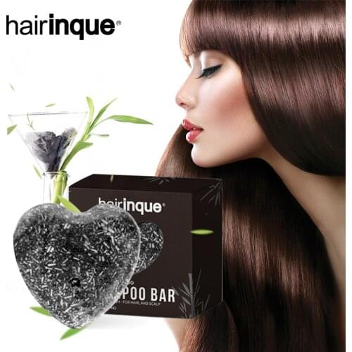 Oily Hair Treatment Detox Bamboo Charcoal Soap Bar Refreshing Hair Shampoo Oil-control Solid Bar for Beauty Hair Care Gift Set