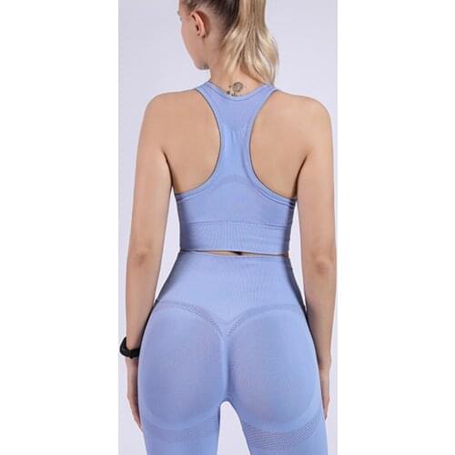 New Seamless Sport Wear Women Gym Fitness Clothing Female Sport Suit High Waist Legging Sports Bra Tracksuit Yoga Set