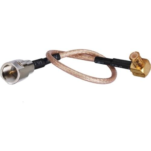 Supetbat FME Plug to MCX Male Right Angle Pigtail Cable RG316 15cm for Wireless