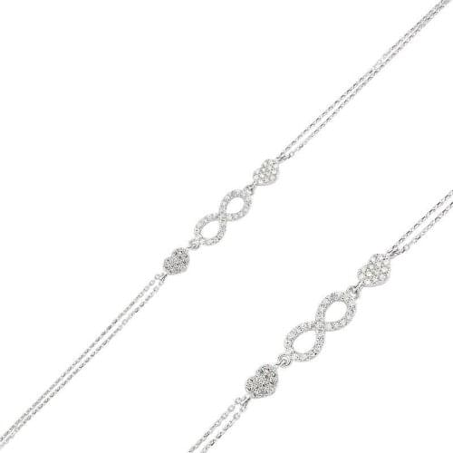 Tevuli 925 Sterling Silver Infinity Ladies Bracelet
