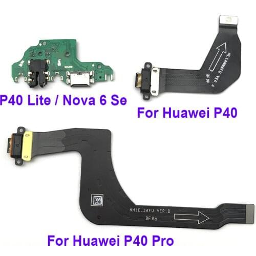 USB Charging Connector Board Flex Cable For Huawei P40 / P40 Pro / P40 Lite / P40 Pro Plus With Mic Microphone Flex Cable