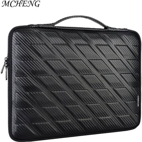 DOMISO 10",13",14", 15.6" 360° Protective Laptop Bag Lightweight Business Messegerbag Shoulder Bag Handbag Laptop Sleeve Case