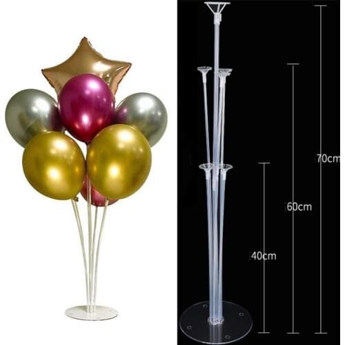 1set Balloons Column Base Ballons Holder With Cup Table Floating Stand For Wedding And Birthday Party Table Balls Fixed Supplies