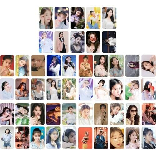 10Pcs/Set IU Ji Eun KPOP New Album Self Made Paper Lomo Card Photo Card Poster Photocard Fans Gift Collection