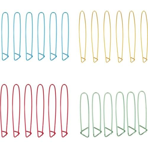 6Pcs Alloy Crochet Sewing Needles Stitch Holders Knitting Notions & Tools