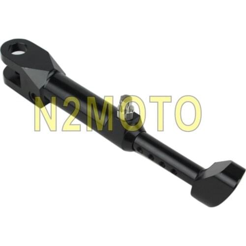 For BMW S1000RR 2010-2016 Motorcycles Side Stand Black CNC Aluminum Adjustable Kickstand Kick Stand