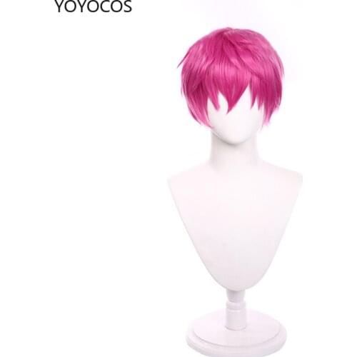 YOYOCOS Saiki Kusuo Anime The Disastrous Life of Psi Saiki K. Cosplay Handsome Wig Halloween Party New 2021 Cosplay Wig Anime
